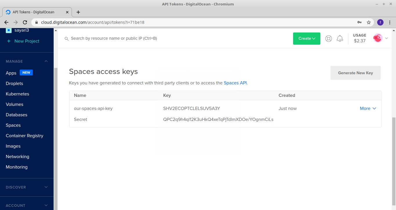 access keys